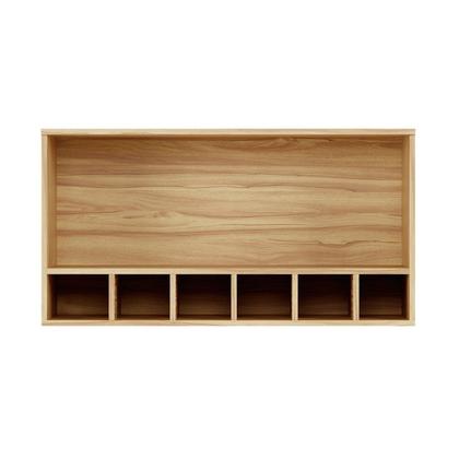 Imagem de Armário Aéreo de Cozinha 80cm com 1 Porta Basculante e Mini Adega 100% MDF Itália Espresso Móveis