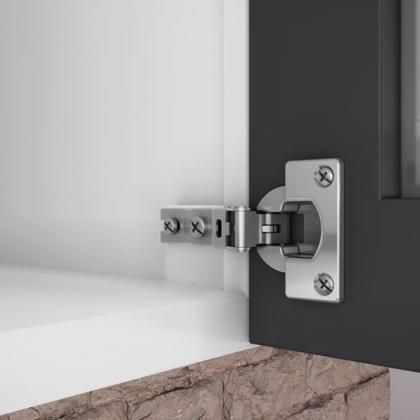 Imagem de Armário Aéreo de Cozinha Itatiaia Florença 3 Portas 105cm Aço Grafite e Branco