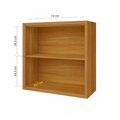 Imagem de Armário Aéreo de Cozinha Modular 2 Portas Basculas Nesher Imperatriz 80cm MDF
