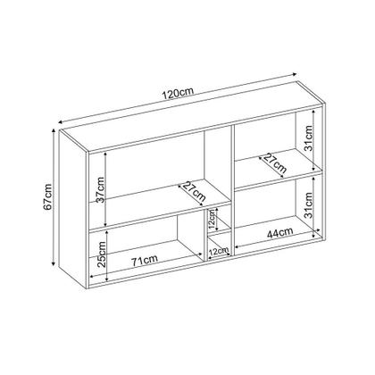 Imagem de Armário Aéreo Firenze 120cm 2 Portas com Nichos Demobile