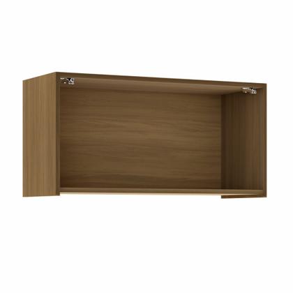 Imagem de Armário Aéreo Geladeira 1 Porta Basculante 80Cm Ripado 100% Mdf Rainha