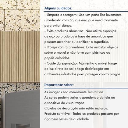 Imagem de Armário Aéreo Geladeira 1 Porta Basculante 80Cm Ripado 100% Mdf Rainha