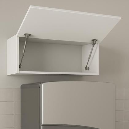 Imagem de Armário Aéreo Geladeira De Cozinha e Lavanderia 1 Porta Top Class 0,80m Branco
