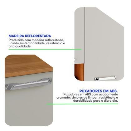 Imagem de Armário Aéreo Itatiaia 3 Portas Cinamomo/Off White Vegas