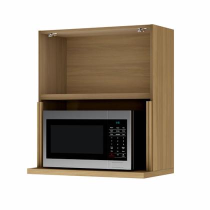 Imagem de Armário Aéreo Micro 1 Porta Basculante 70Cm Ripado 100% Mdf Rainha