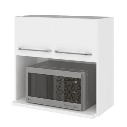Imagem de Armário Aéreo Modulado Para Microondas Fidelitá Viena 70 Cm 2 Portas Branco