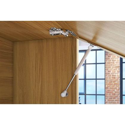 Imagem de Armário Aéreo p/ Cozinha Imperatriz c/ 1 Porta Basculante 80cm Freijo/Grafite - Nesher