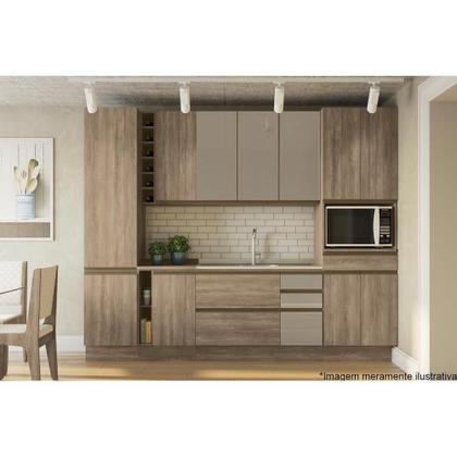 Imagem de Armário Aéreo p/ Cozinha Maxxi G761 c/1 Porta 40cm Canela - Kappesberg