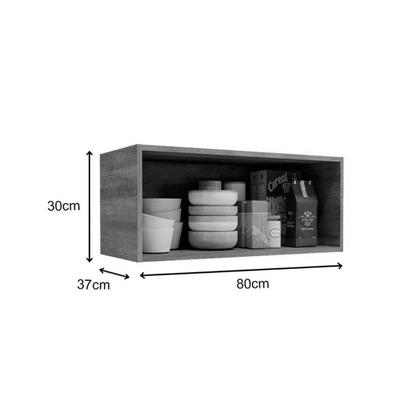 Imagem de Armário Aéreo p/ Cozinha Maxxi G773 c/ 1 Porta Basculante 80cm Canela - Kappesberg