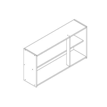 Imagem de Armário Aéreo p/ Cozinha Rebeca c/ 3 Portas 120cm Mel - Movelbento