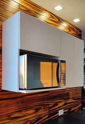 Imagem de Armário Aéreo P/pratos Nicho Cozinha Suporte Microondas Mdf