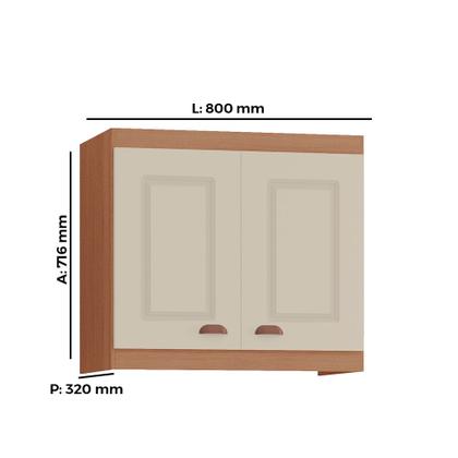 Imagem de Armário Aéreo Pequeno Cozinha Jéssica New 100% MDF Tuboarte 2 Portas