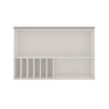 Imagem de Armário Aéreo Porta Basculante 120cm Cozinha com Nicho MDF