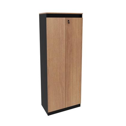 Imagem de Armário Alto com 2 Portas para Escritório ME4151 Amêndoa/Preto Tecnomobili