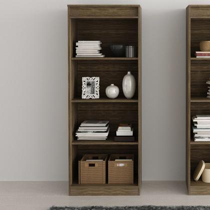 Imagem de Armário Alto para Escritório Home Office ME4150 MDP Nogal G69 - Gran Belo