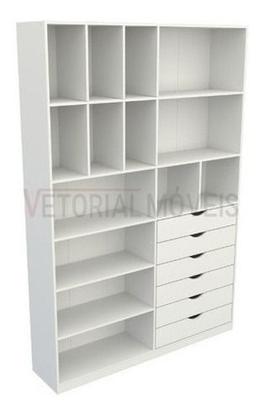 Imagem de Armário Arara Gaveta Samara M13 100% Mdf closet loja