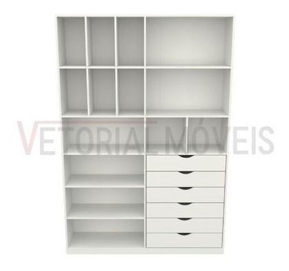 Imagem de Armário Arara Gaveta Samara M13 100% Mdf closet loja