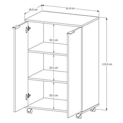 Imagem de Armario Area Serviço Multiuso 2 Portas Pratic