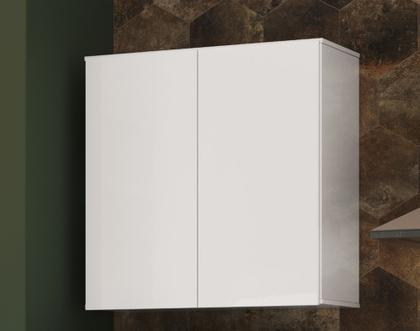 Imagem de Armario Armarinho Multiuso Suspenso Parede Servico Cozinha Lavanderia 2 Portas Branco - EJ