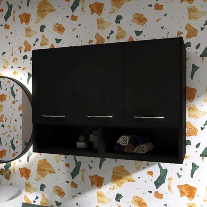 Imagem de Armário Balcão Aéreo 3 Portas Parede Cozinha Multiuso