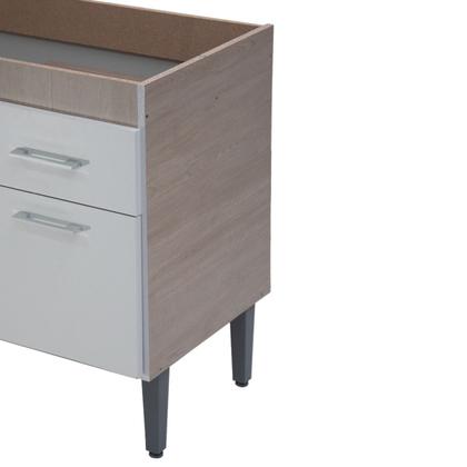 Imagem de Armário Balcão De Pia 120cm Cozinha 3 Portas 1 Gaveta Organizador Multiuso Espaçoso Sem Tampo