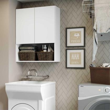 Imagem de Armário Banheiro Lavanderia 2 Portas Aspen Smart Multimóveis