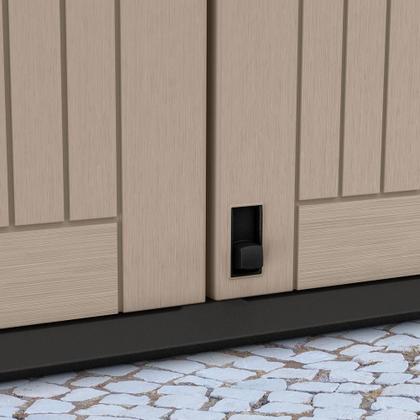 Imagem de Armário Baú Depósito 880l Multiuso Externo Store Midi Modular Bege e Marrom Keter