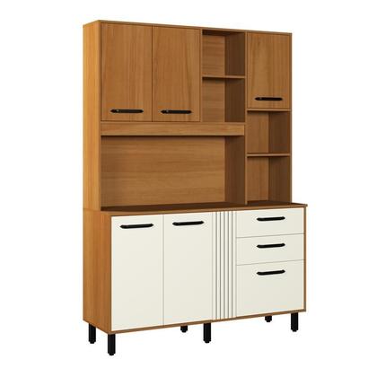Imagem de Armário com Balcão Completo Cozinha Luna 6 Portas 2 Gavetas
