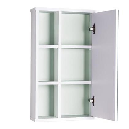 Imagem de Armário com Espelho para Banheiro Milano Branco e Verde Menta