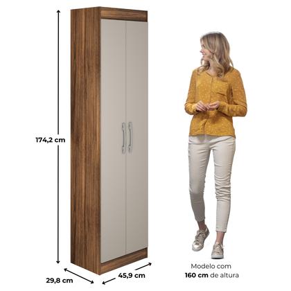 Imagem de Armario Cozinha 2 Portas 4 Prateleiras Compact - Cast. Off