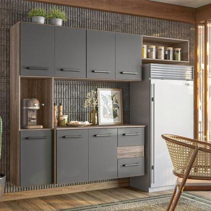 Armario Cozinha 7 Portas e 2 Gavetas Juliete - Nicioli - Armário
