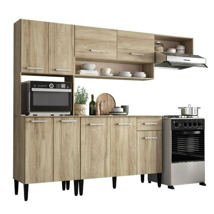 Imagem de Armário Cozinha Compacta Arizona Smart Carvalho Carraro