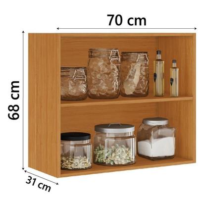 Imagem de Armário Cozinha Duplo Aéreo Módulo Suspenso Namur Itatiaia