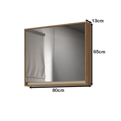 Imagem de Armário de Banheiro 80cm 02 Portas Ref 830 Cewal - Itapuã/Off White