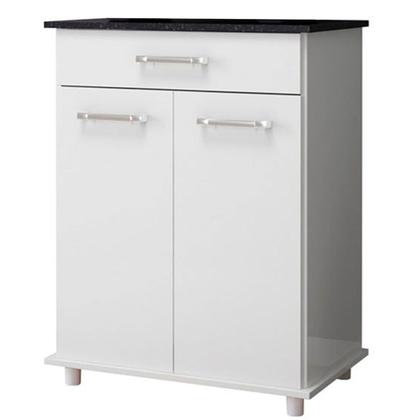 Imagem de Armário de Cozinha 65 cm Isis 2 Portas 1 Gaveta Branco - Nicioli