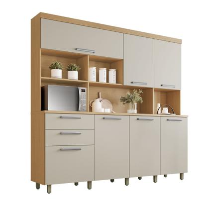 Imagem de Armário de Cozinha 7 Portas 2 Gavetas Nobreza 210cm 100% Mdf