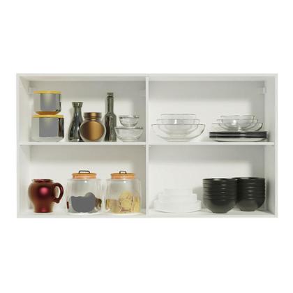 Imagem de Armário de Cozinha Aéreo 120 cm 2 Portas Branco Reims Madesa