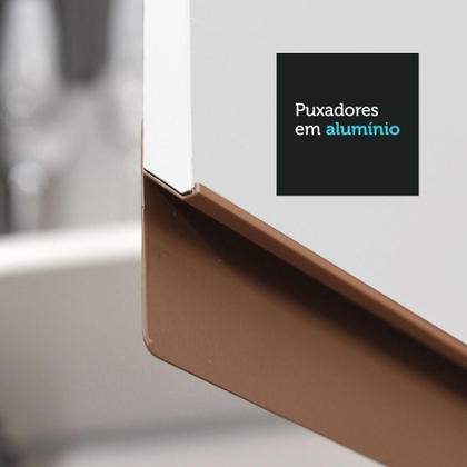 Imagem de Armário de Cozinha Aéreo 120 x 50 cm 2 Portas Branco Reims Madesa