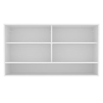 Imagem de Armário de Cozinha Aéreo 2 Portas de Correr de Vidro e 1 Nicho Branco Glamy Madesa
