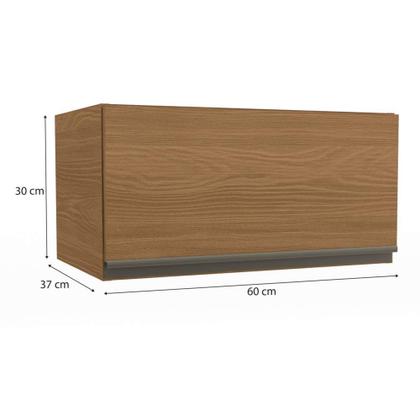 Imagem de Armário de Cozinha Aéreo 60cm 1 Porta Basculante Geladeira G772 Maxxi Canela Kappesberg