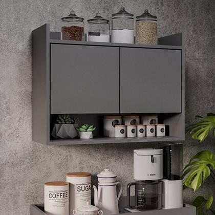 Imagem de Armário de Cozinha Aéreo 70,5 cm Com Nicho Colin M12 - D'Rossi