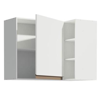 Imagem de Armário de Cozinha Aéreo de Canto 1 Porta e Adega Branco Reims Madesa