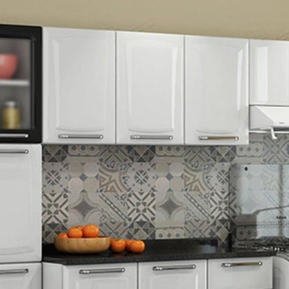 Imagem de Armário de Cozinha Aéreo Itatiaia 3 Portas Tarsila Branco Neve