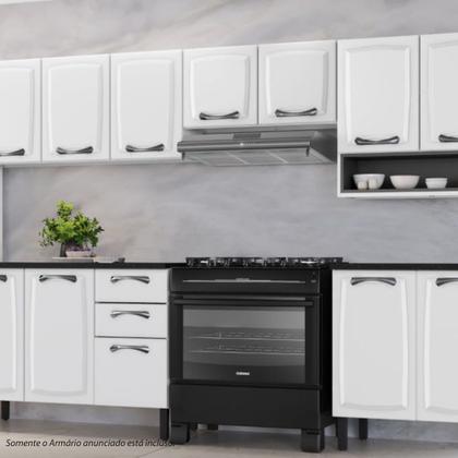 Imagem de Armário de Cozinha Aéreo Itatiaia Aço 2 Portas Geladeira New Premium Branco Neve