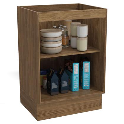 Imagem de Armário de Cozinha Botanic 60 Cm 1 Porta Nogueira/Fendi Fosco - Kappesberg