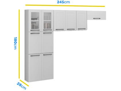 Imagem de Armário de Cozinha Campacta Itatiaia Florença 10 Portas