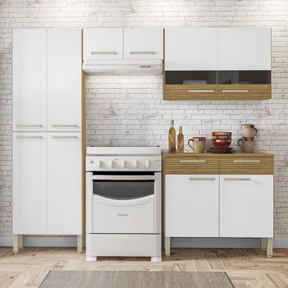 Imagem de Armário de Cozinha Compacta 10 Portas 2 Gaveta com Balcão Nala