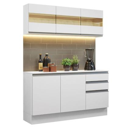 Imagem de Armário de Cozinha Compacta 100% MDF 120 cm Smart Madesa 01