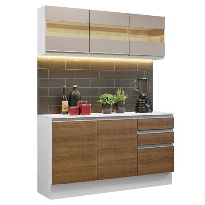 Imagem de Armário de Cozinha Compacta 100% MDF 120 cm Smart Madesa 01
