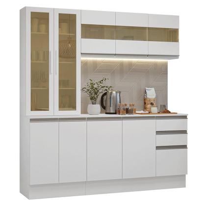 Imagem de Armário de Cozinha Compacta 100% MDF 180 cm Branco Smart Madesa 03